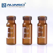 ALWSCI 9-425 screw thread 2ml glass tubular HPLC autosampler vial with label